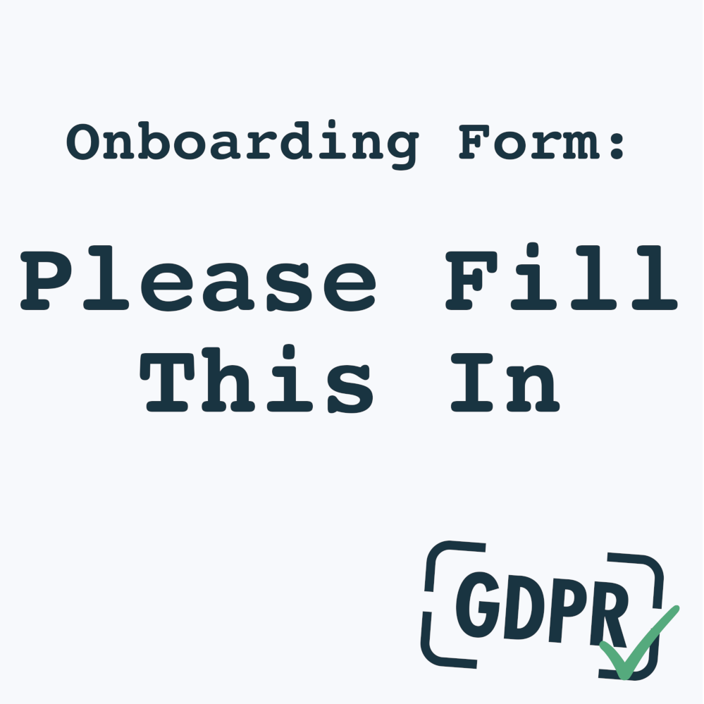 Onboarding Form: Only submit this if you have been asked to.